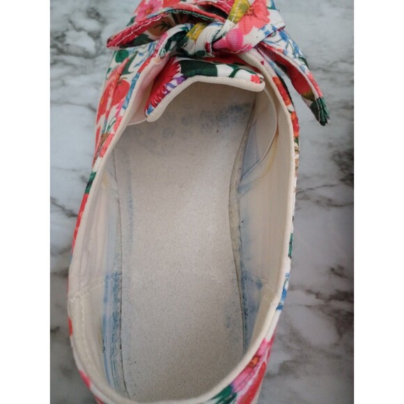 Comfortview The Anzani Slip On Sneaker Floral with Cute Tie Size 8W - Picture 11 of 11